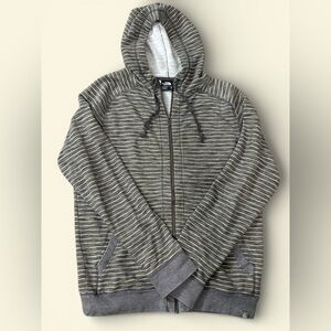 The North Face Men’s Medium Striped Full Zip Hoodie 100% Cotton